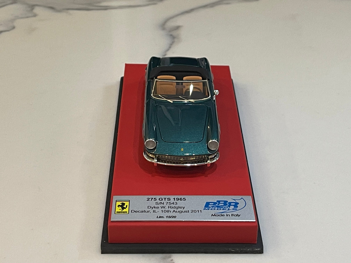 BBR 1/43 Ferrari 275 GTS 7543GT Dyke W. Ridley 1965 Met. Green CAR45ALB