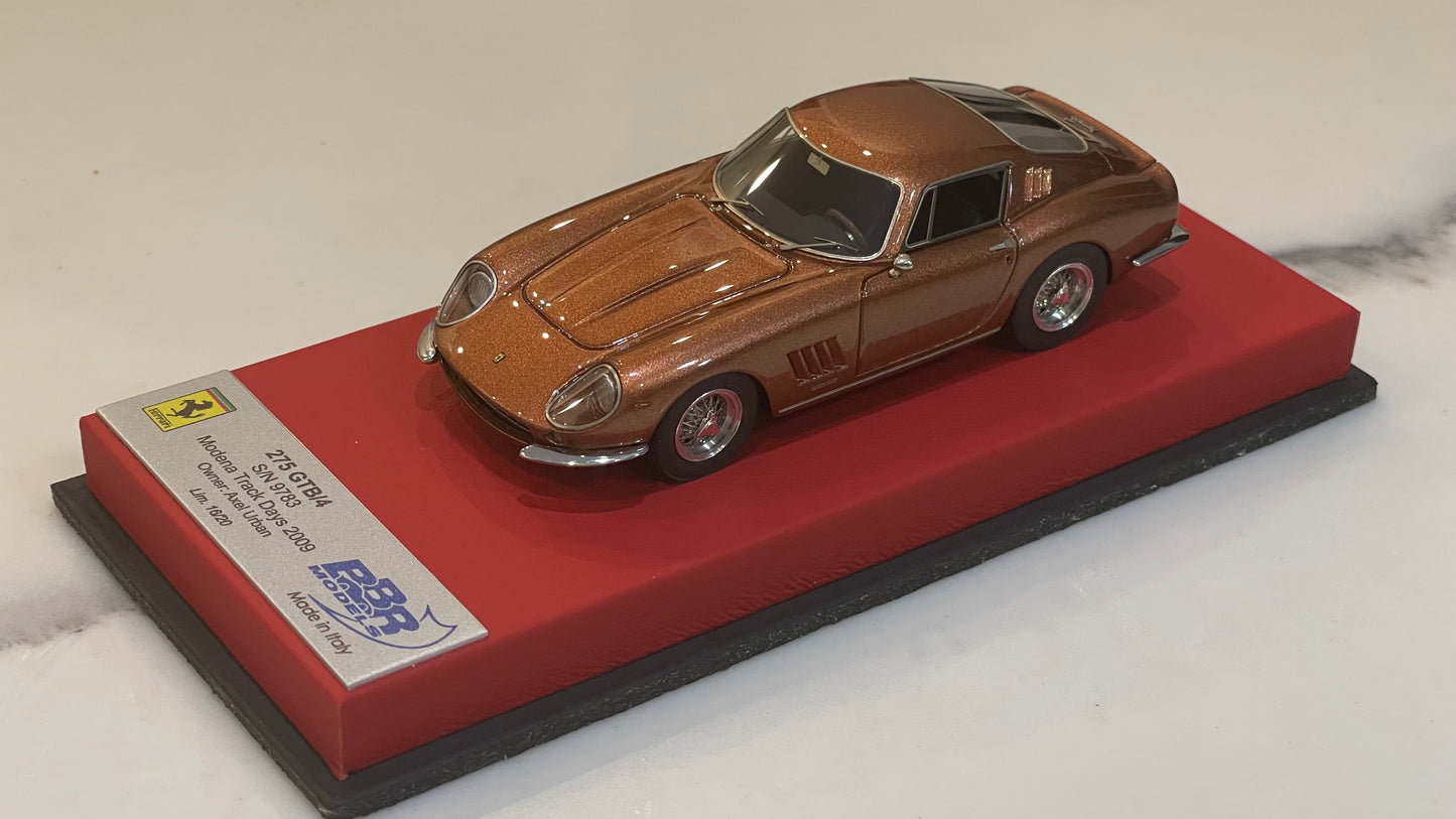 BBR 1/43 Ferrari 275 GTB/4 9783GT Alex Urban 1967 Met. Bronze CAR46ALB