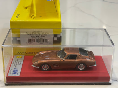 BBR 1/43 Ferrari 275 GTB/4 9783GT Alex Urban 1967 Met. Bronze CAR46ALB