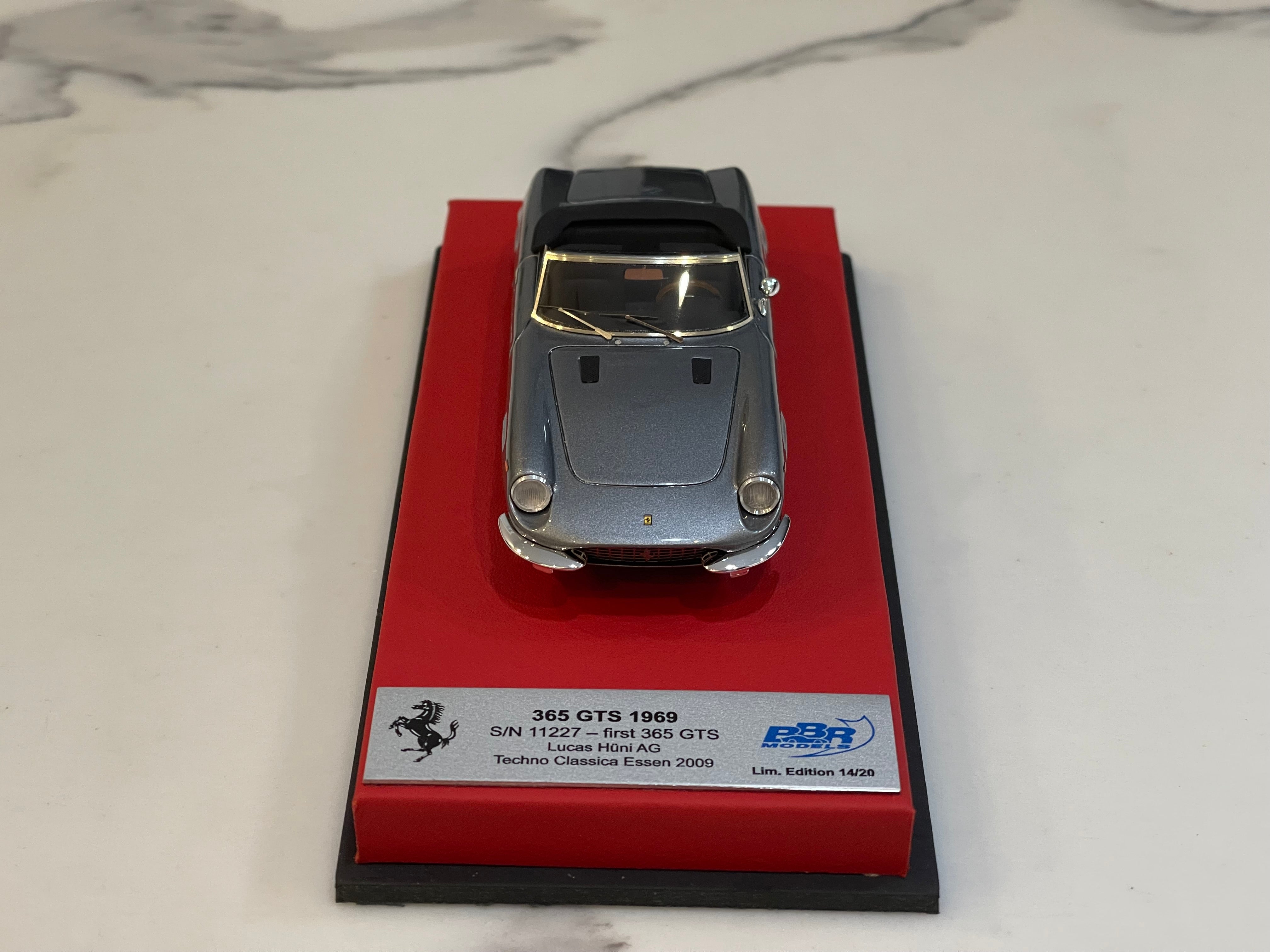 BBR 1/43 Ferrari 365 GTS 12227GT 1969 Met. Grey CAR56ALB