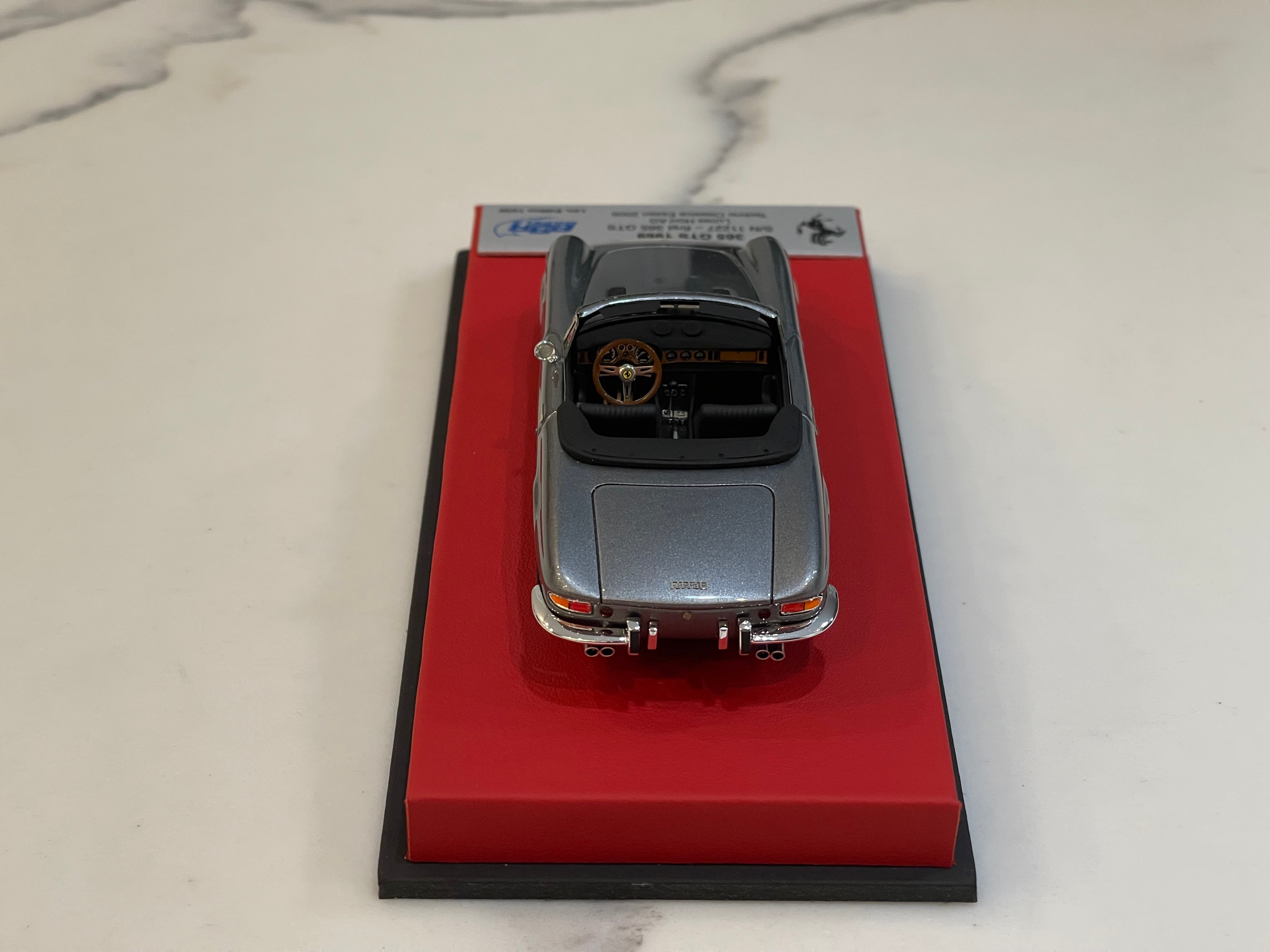BBR 1/43 Ferrari 365 GTS 12227GT 1969 Met. Grey CAR56ALB