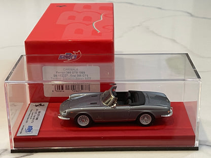 BBR 1/43 Ferrari 365 GTS 12227GT 1969 Met. Grey CAR56ALB