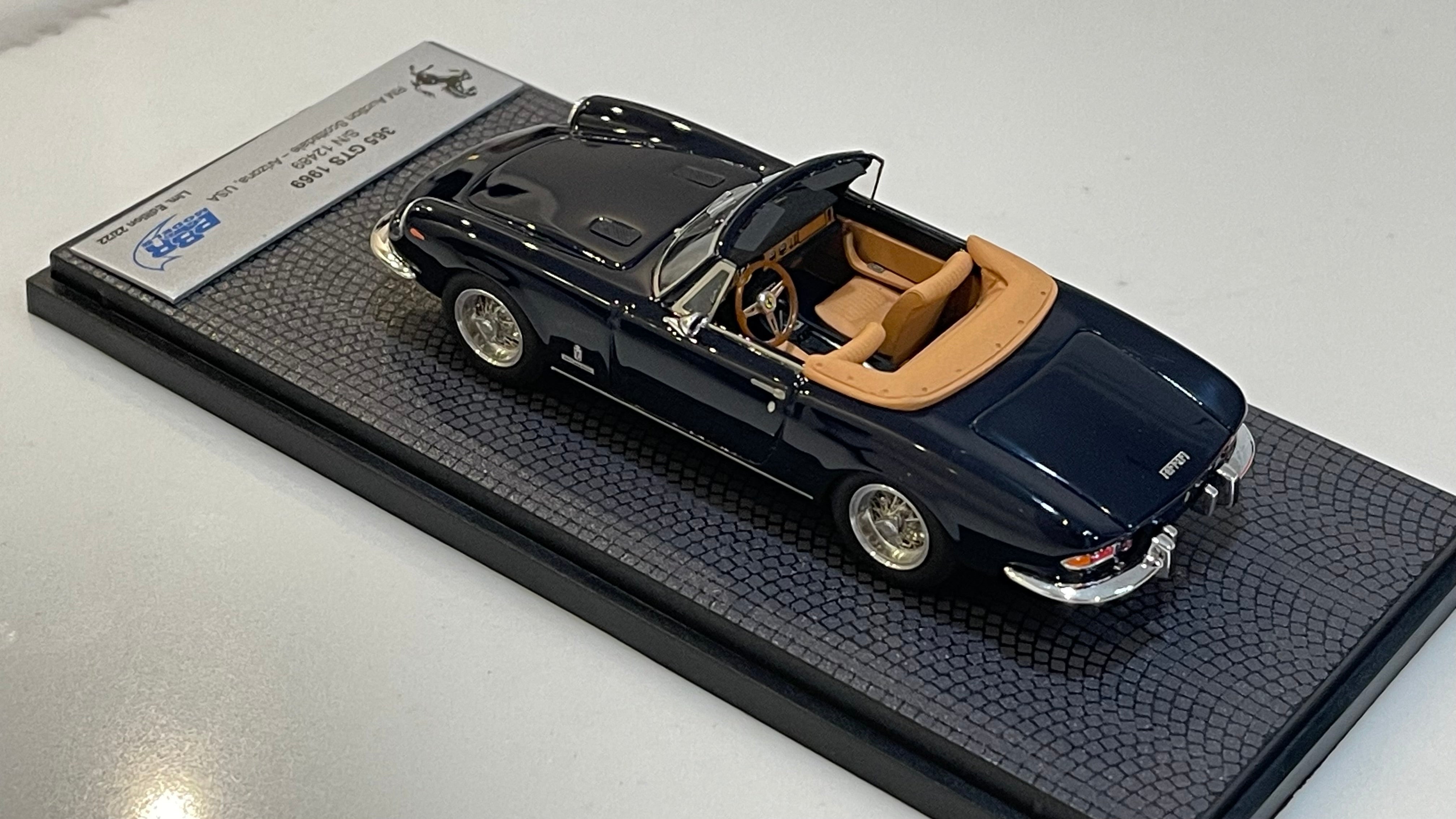 BBR 1/43 Ferrari 365 GTS 12489GT 1969 Black CAR56B1