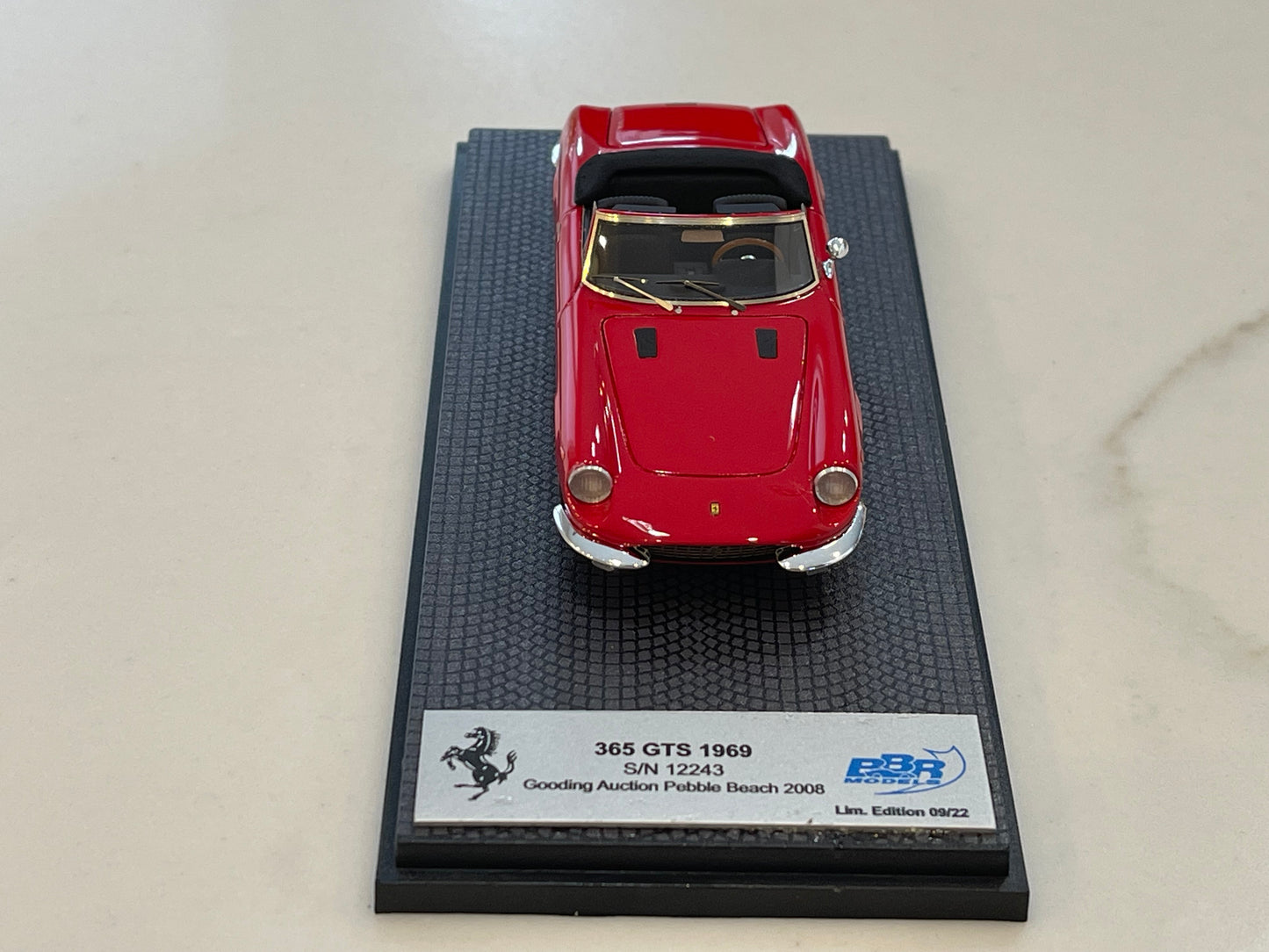 BBR 1/43 Ferrari 365 GTS 12243GT 1969 Red CAR56C1