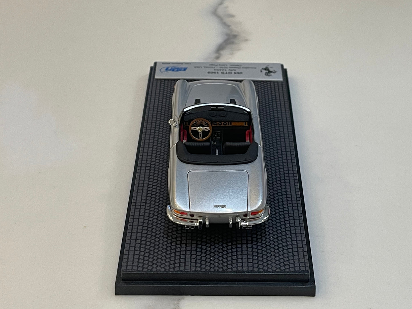 BBR 1/43 Ferrari 365 GTS 12453GT 1969 Silver CAR56D2