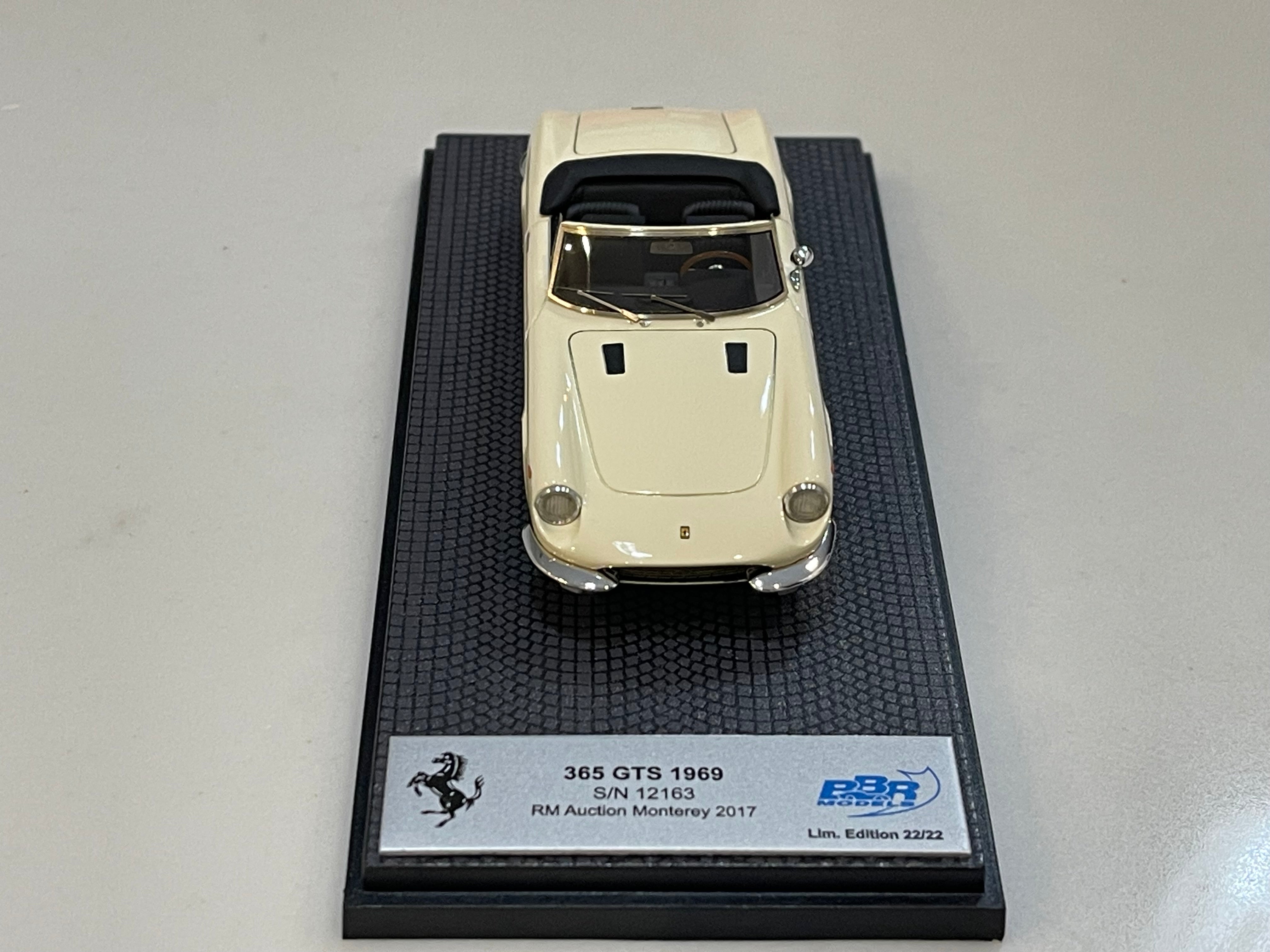 BBR 1/43 Ferrari 365 GTS 12163GT 1969 Ivory CAR56E