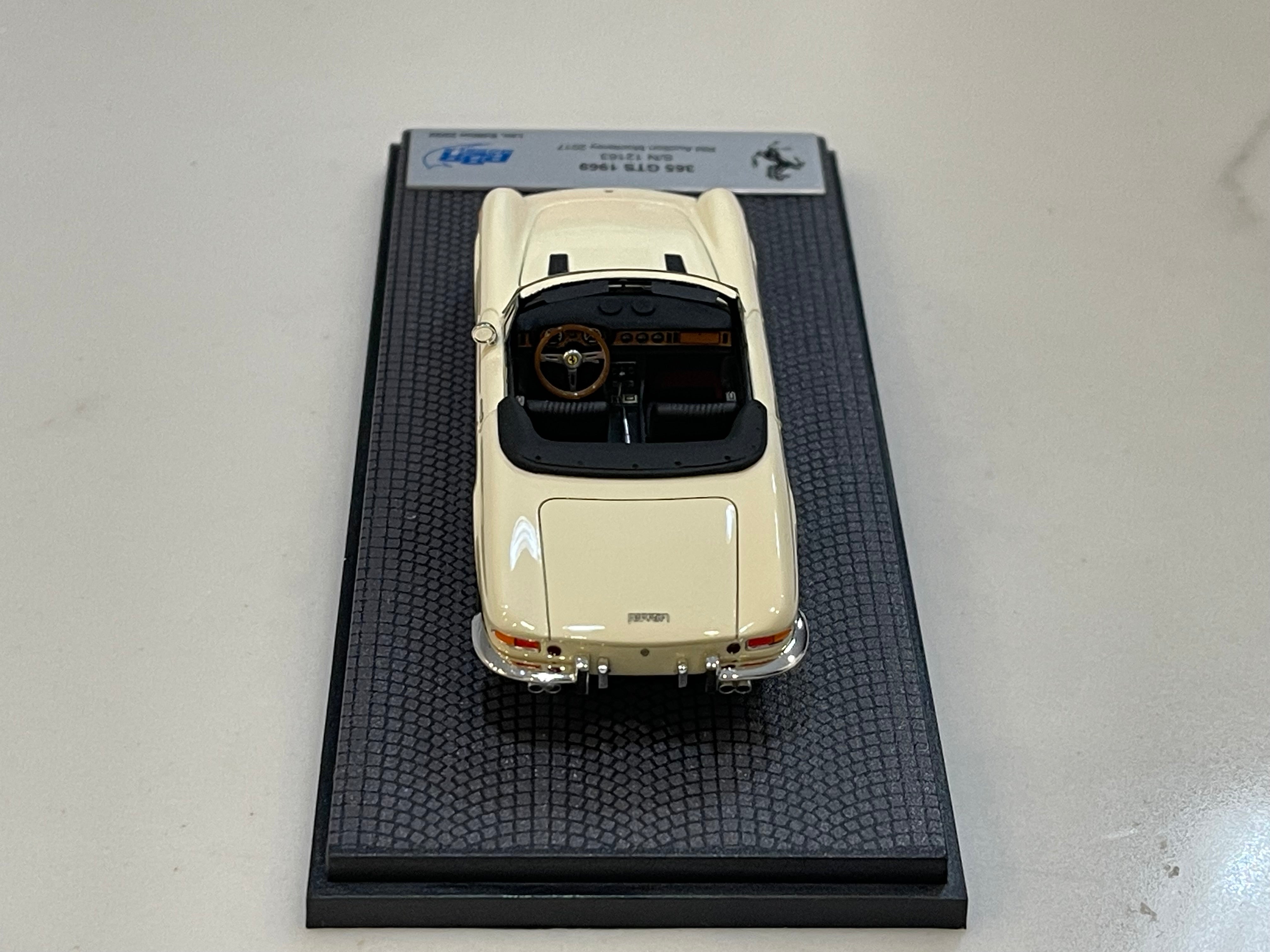 BBR 1/43 Ferrari 365 GTS 12163GT 1969 Ivory CAR56E