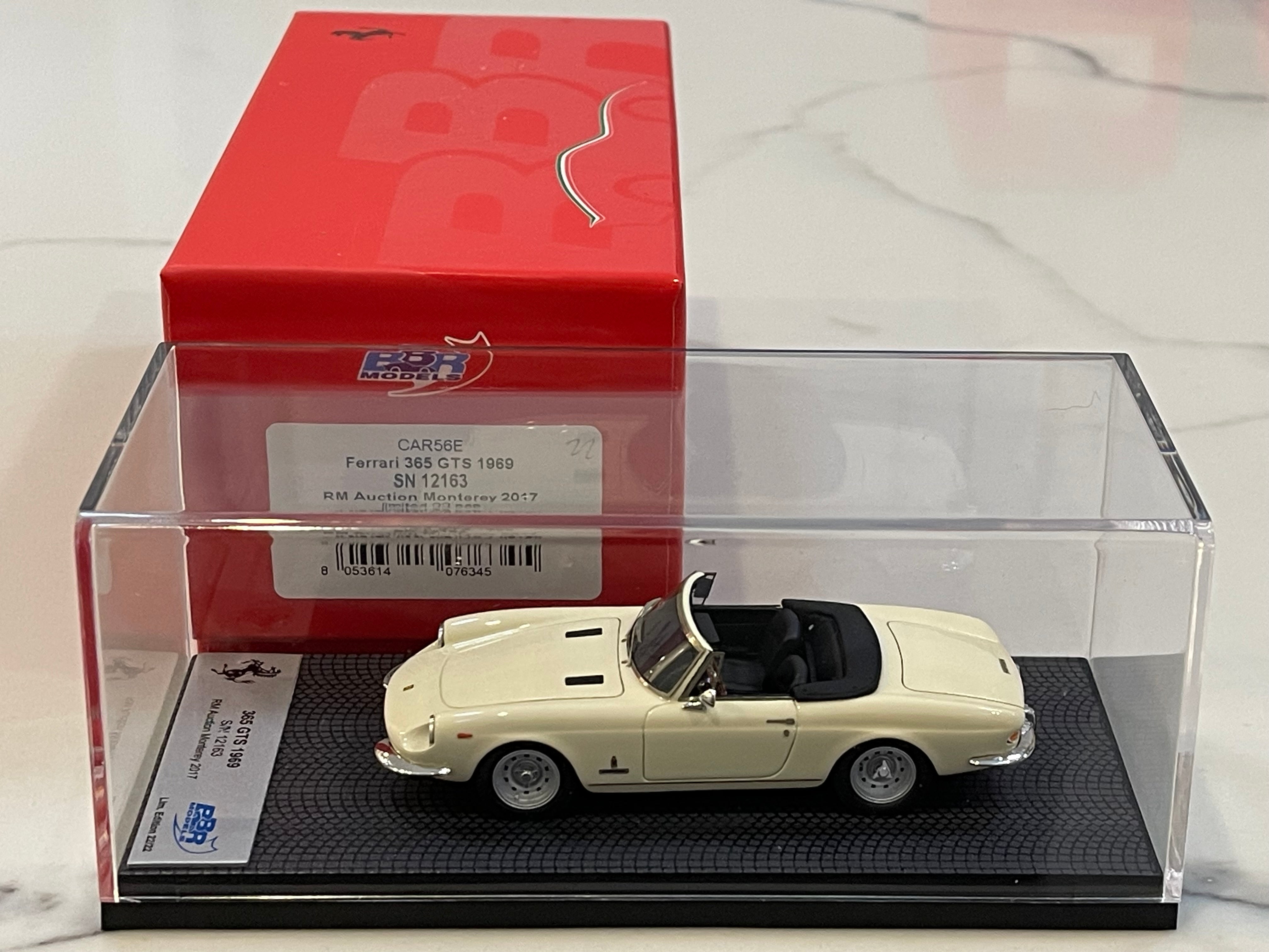 BBR 1/43 Ferrari 365 GTS 12163GT 1969 Ivory CAR56E