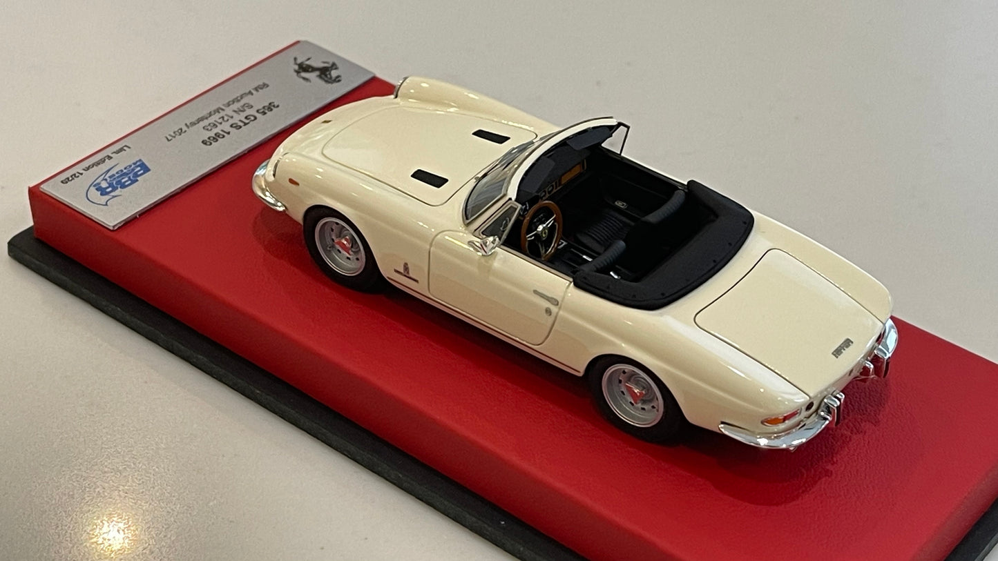 BBR 1/43 Ferrari 365 GTS 12163GT 1969 Ivory CAR56ELB