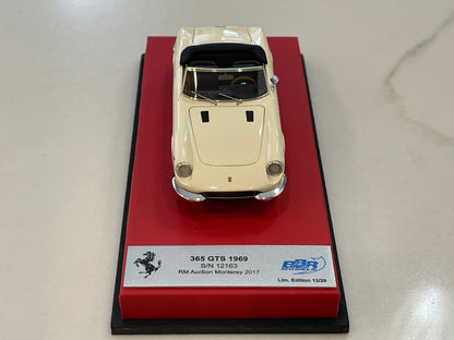 BBR 1/43 Ferrari 365 GTS 12163GT 1969 Ivory CAR56ELB