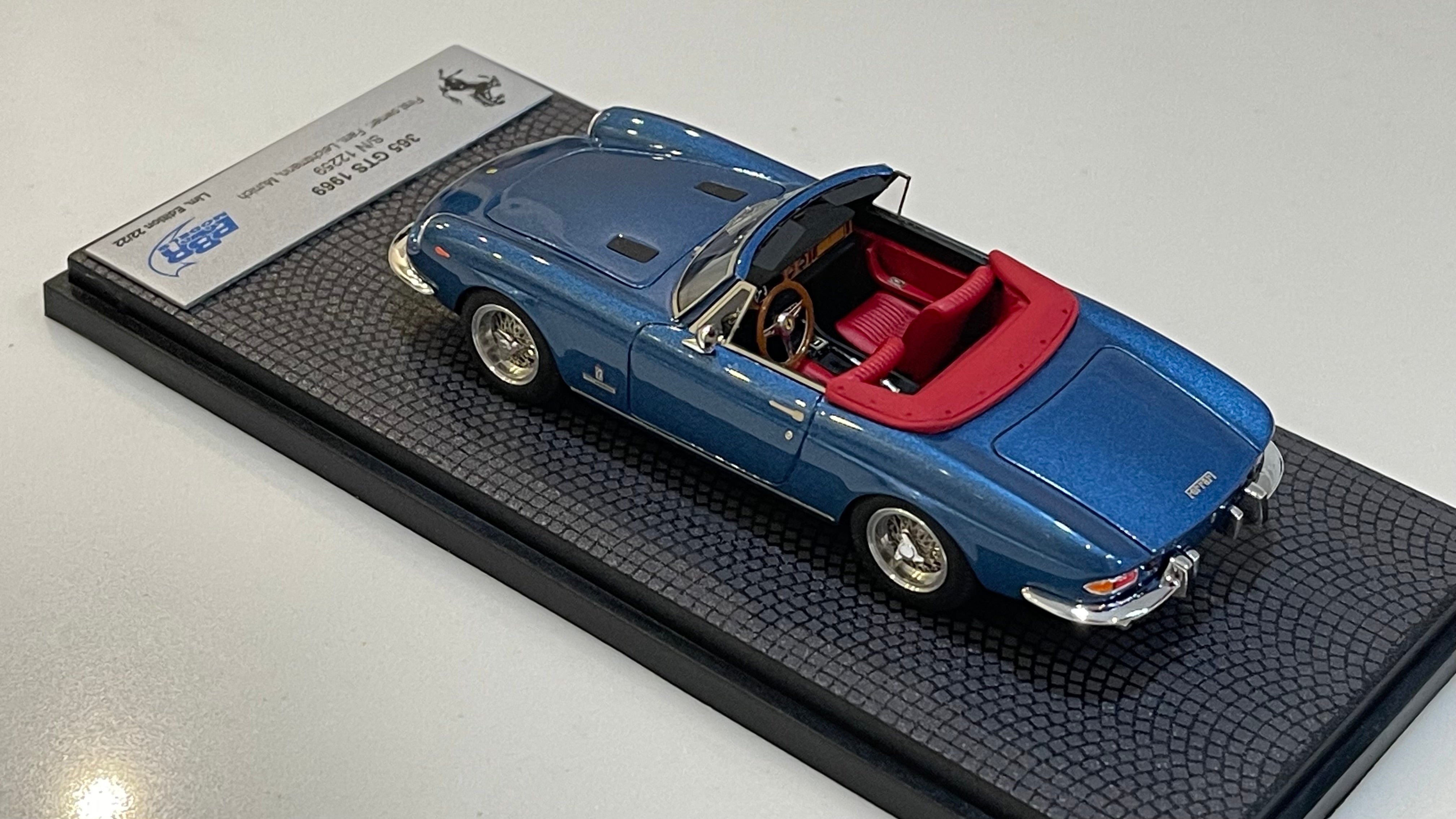 BBR 1/43 Ferrari 365 GTS 12259GT 1969 Blue CAR56G