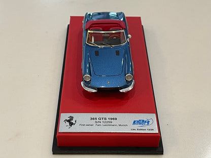 BBR 1/43 Ferrari 365 GTS 12259GT 1969 Blue CAR56GLB
