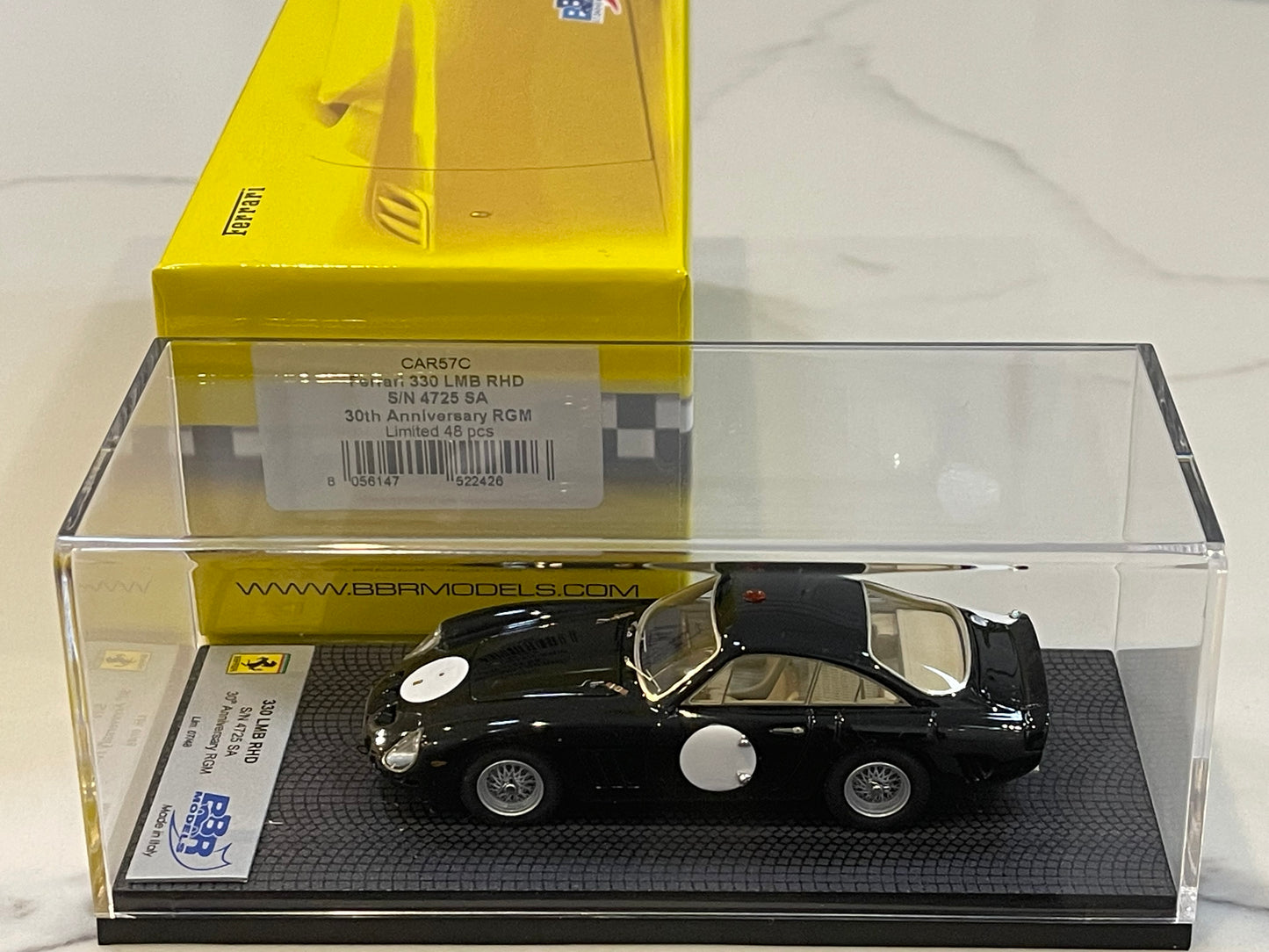 BBR 1/43 Ferrari 330 LMB RHD 4025SA 1963 Black CAR57C