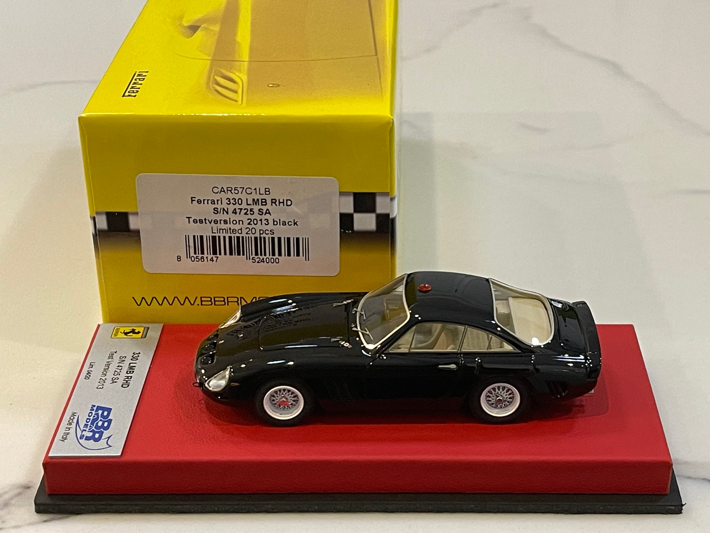 BBR 1/43 Ferrari 330 LMB RHD 4025SA 1963 Black CAR57C1LB