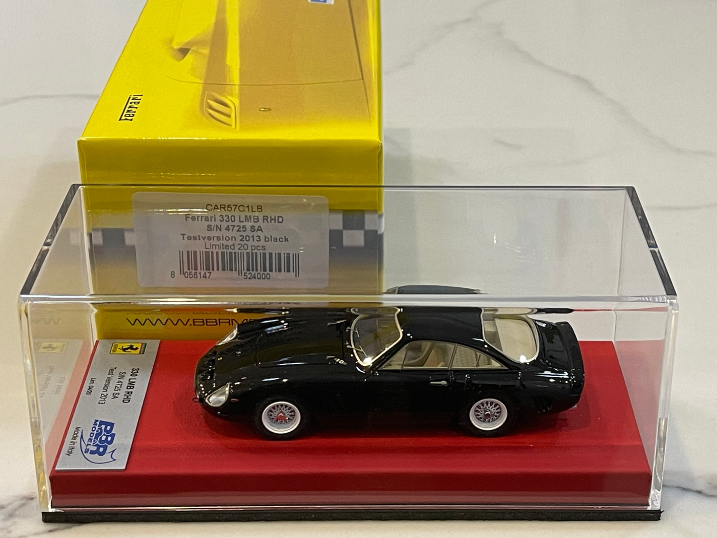 BBR 1/43 Ferrari 330 LMB RHD 4025SA 1963 Black CAR57C1LB