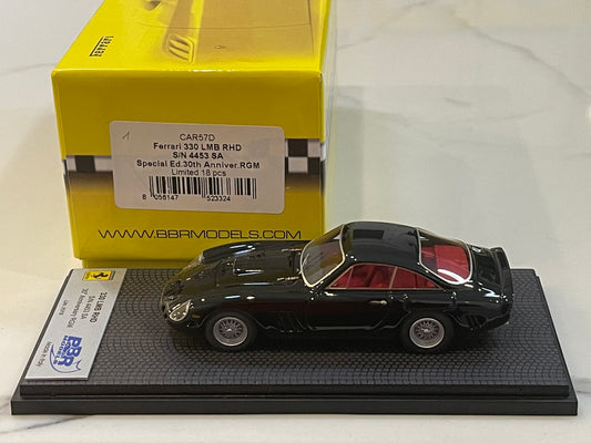 BBR 1/43 Ferrari 330 LMB RHD 4025SA 1963 Black CAR57D