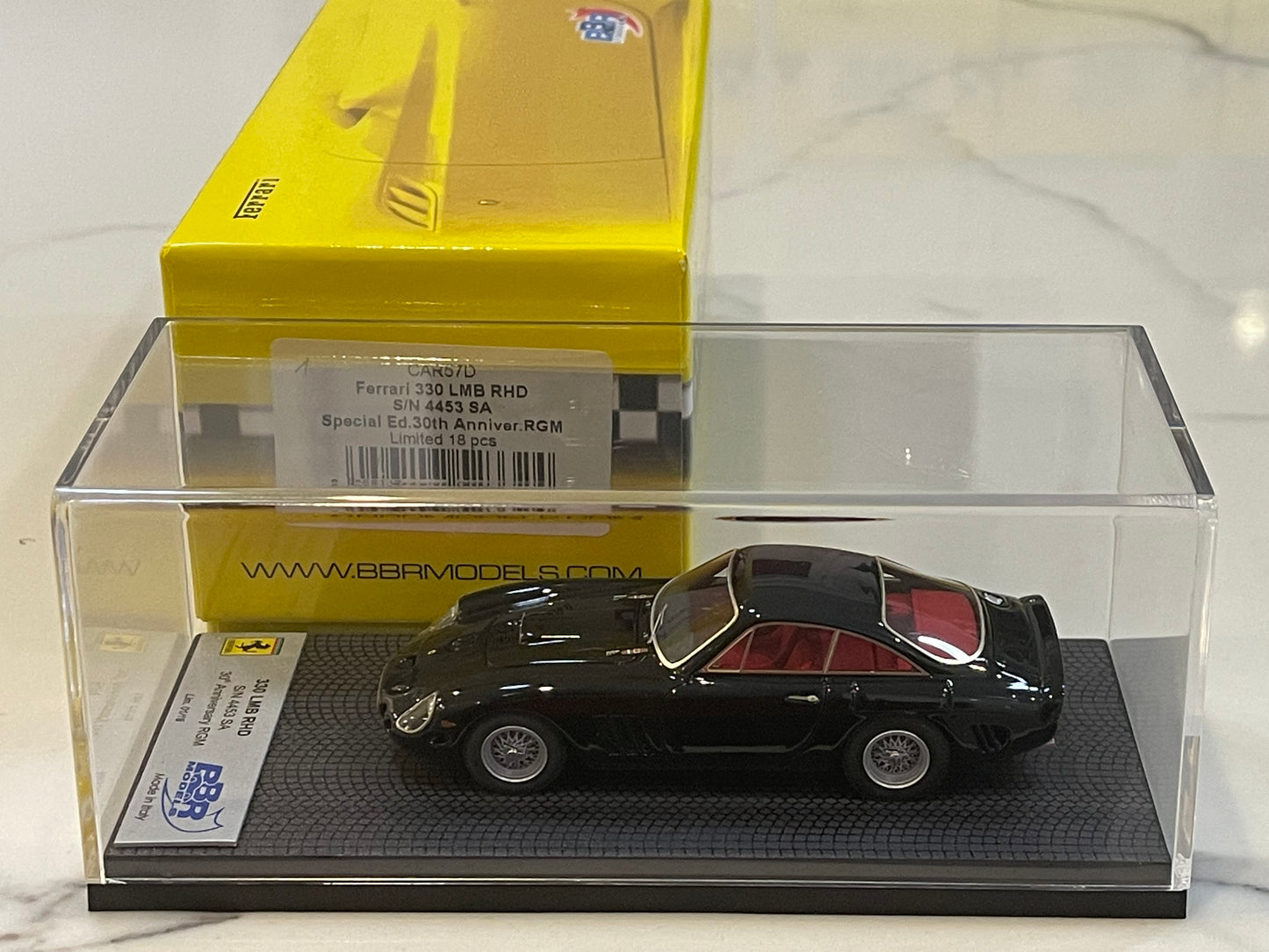 BBR 1/43 Ferrari 330 LMB RHD 4025SA 1963 Black CAR57D