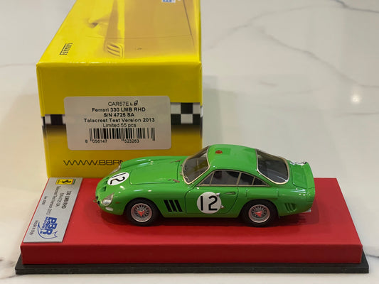 BBR 1/43 Ferrari 330 LMB RHD 4025SA 1963 Green No. 12 CAR57ELB