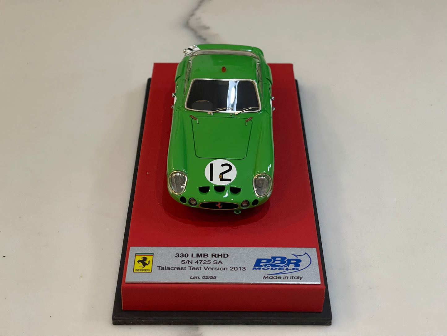 BBR 1/43 Ferrari 330 LMB RHD 4025SA 1963 Green No. 12 CAR57ELB