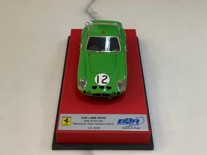 BBR 1/43 Ferrari 330 LMB RHD 4025SA 1963 Green No. 12 CAR57ELB