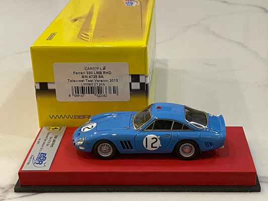 BBR 1/43 Ferrari 330 LMB RHD 4025SA 1963 Blue No. 12 CAR57FLB