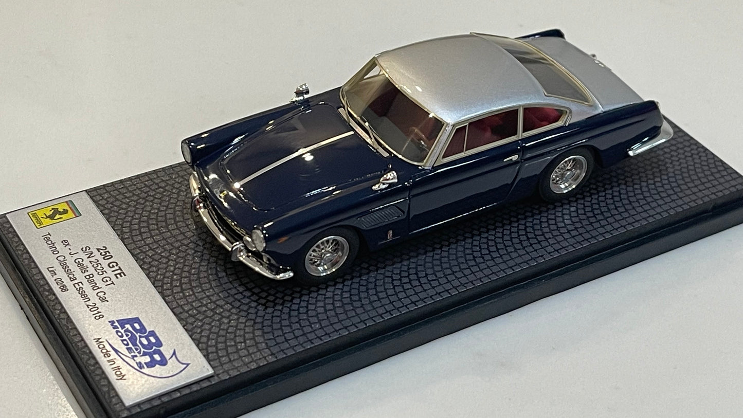 BBR 1/43 Ferrari 250 GTE 2525GT J.Geils 1959 Dark Blue/Silver CAR58