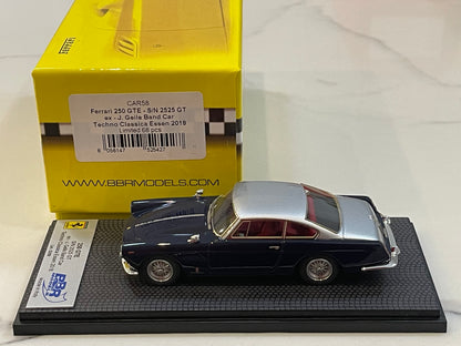 BBR 1/43 Ferrari 250 GTE 2525GT J.Geils 1959 Dark Blue/Silver CAR58