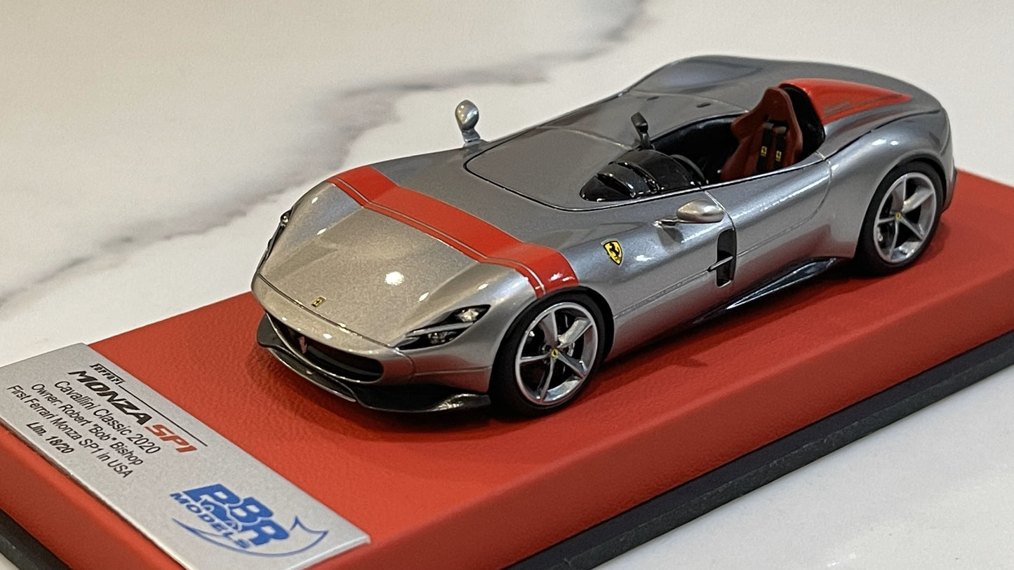 BBR 1/43 Ferrari Monza SP1 2019 Grigio Ferro CAR60LB
