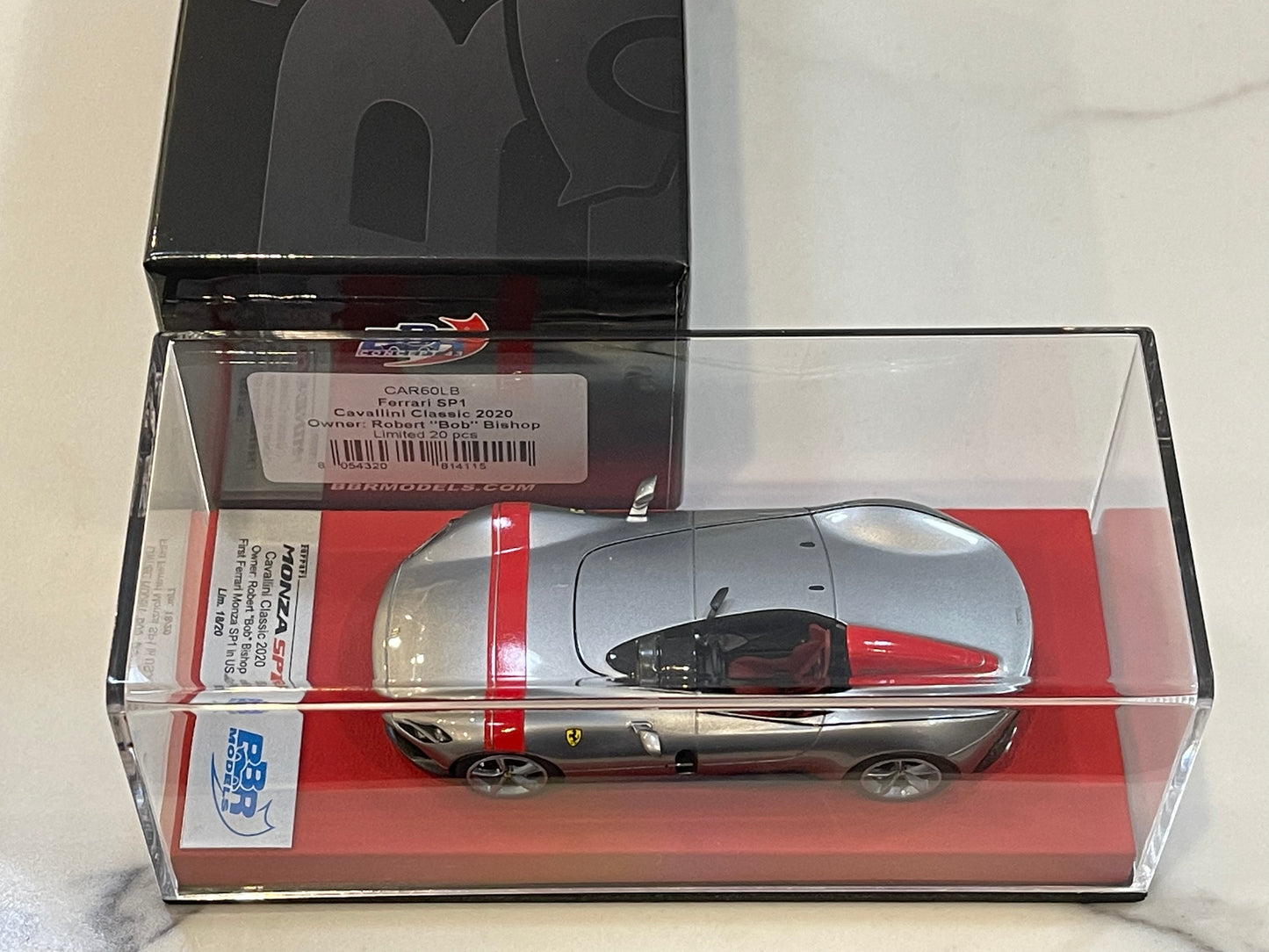 BBR 1/43 Ferrari Monza SP1 2019 Grigio Ferro CAR60LB
