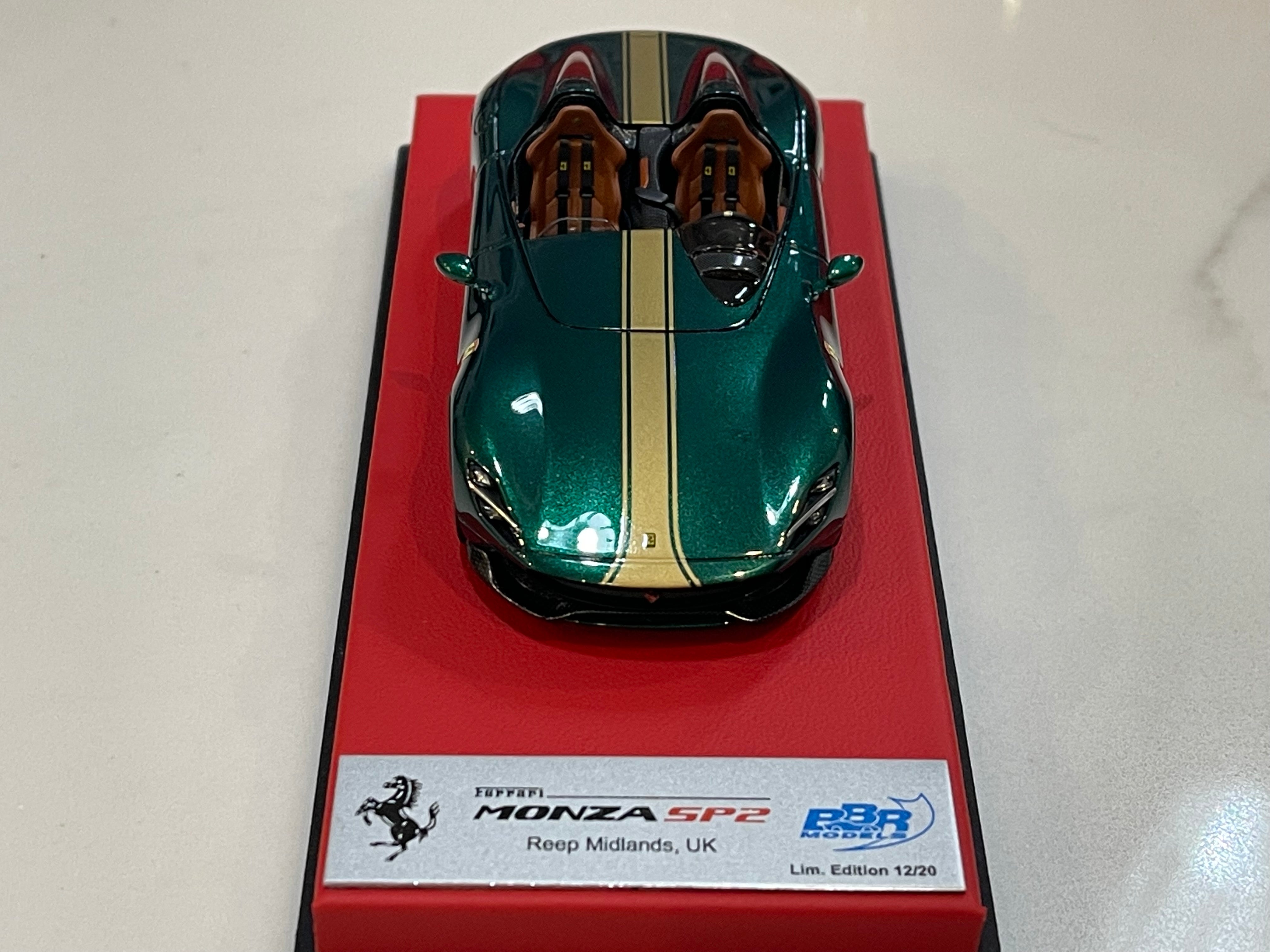 BBR 1/43 Ferrari Monza SP2 2019 Met. Green CAR61CLB