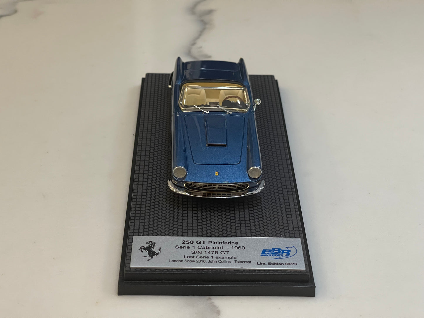 BBR 1/43 Ferrari 250 GT Cabriolet Series I 1475GT 1960 Met. Blue CAR64E