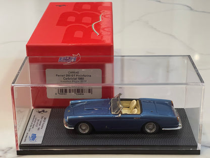 BBR 1/43 Ferrari 250 GT Cabriolet Series I 1475GT 1960 Met. Blue CAR64E