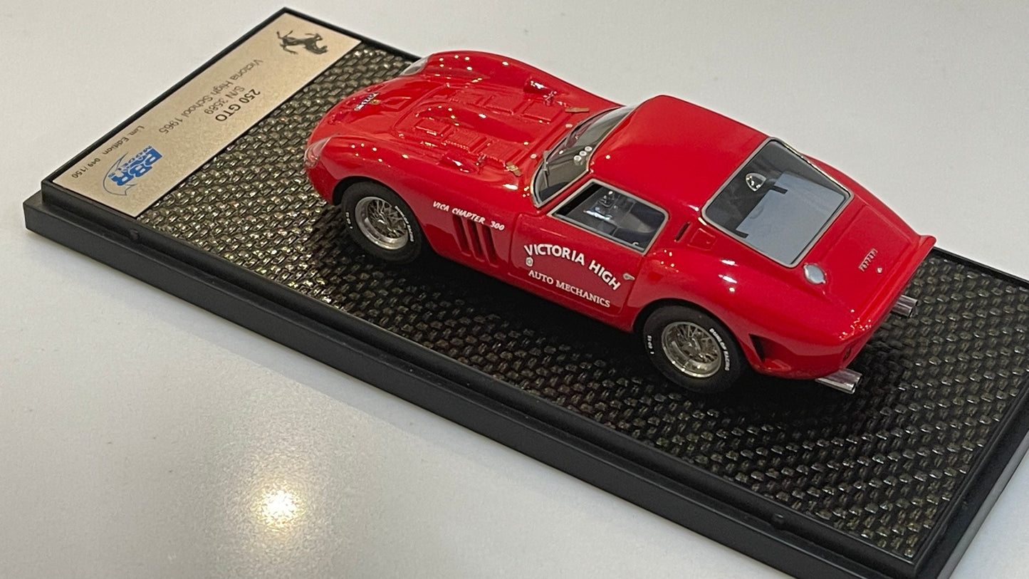 BBR 1/43 Ferrari 250 GTO 3589GT Victoria High School 1965 Red BBRCAR70B