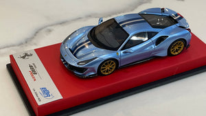 BBR 1/43 Ferrari 488 Pista RHD 2019 Azzurro California CAR76BLB