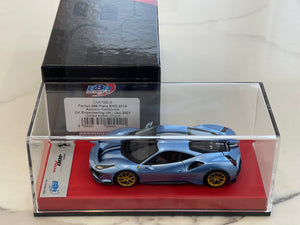 BBR 1/43 Ferrari 488 Pista RHD 2019 Azzurro California CAR76BLB