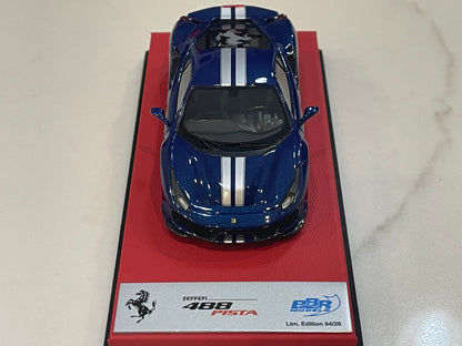 BBR 1/43 Ferrari 488 Pista LHD 2019 Blue CAR76GL-01LB