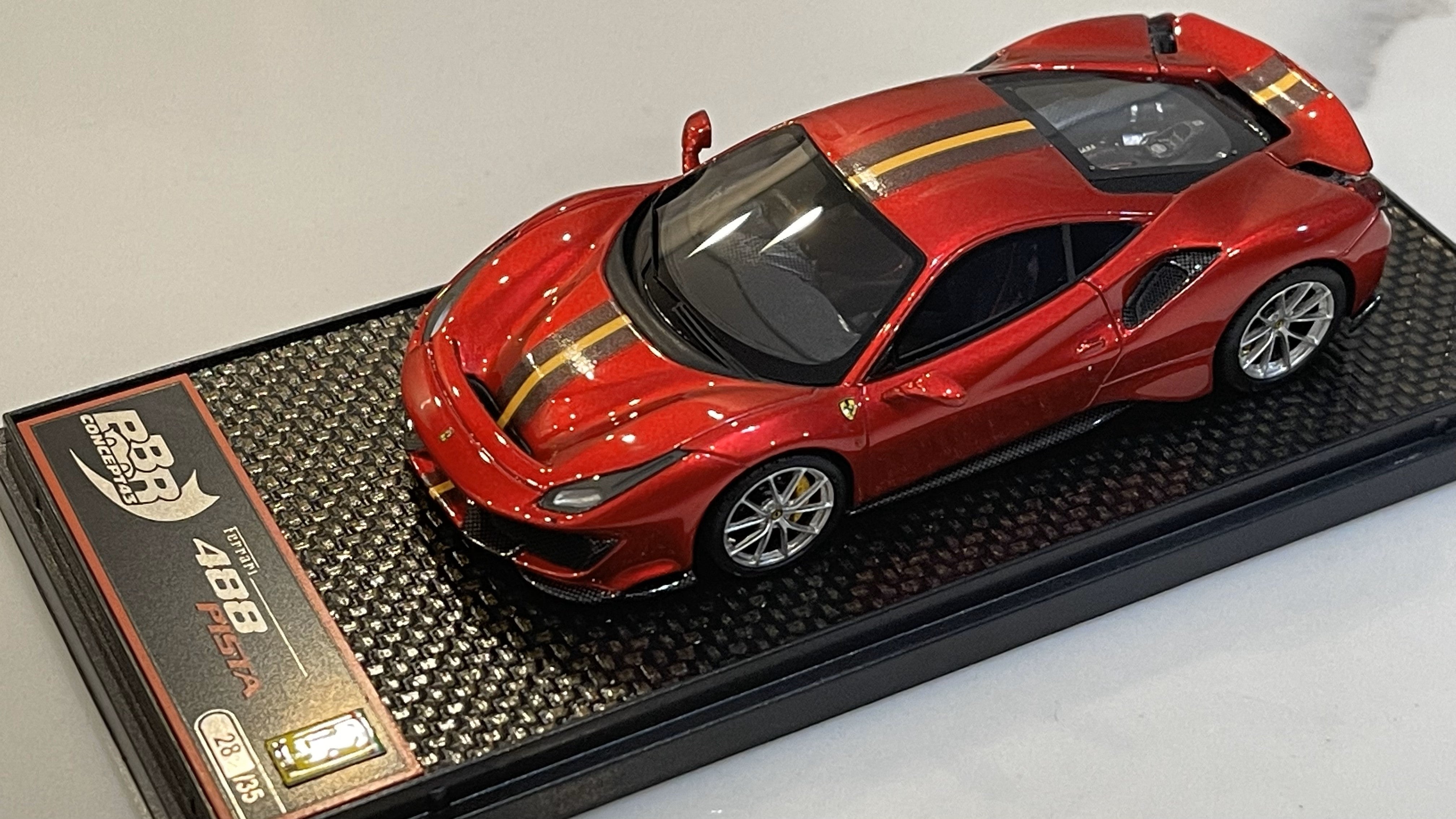 BBR 1/43 Ferrari 488 Pista RHD 2020 Rosso Fuoco CAR76RI-02