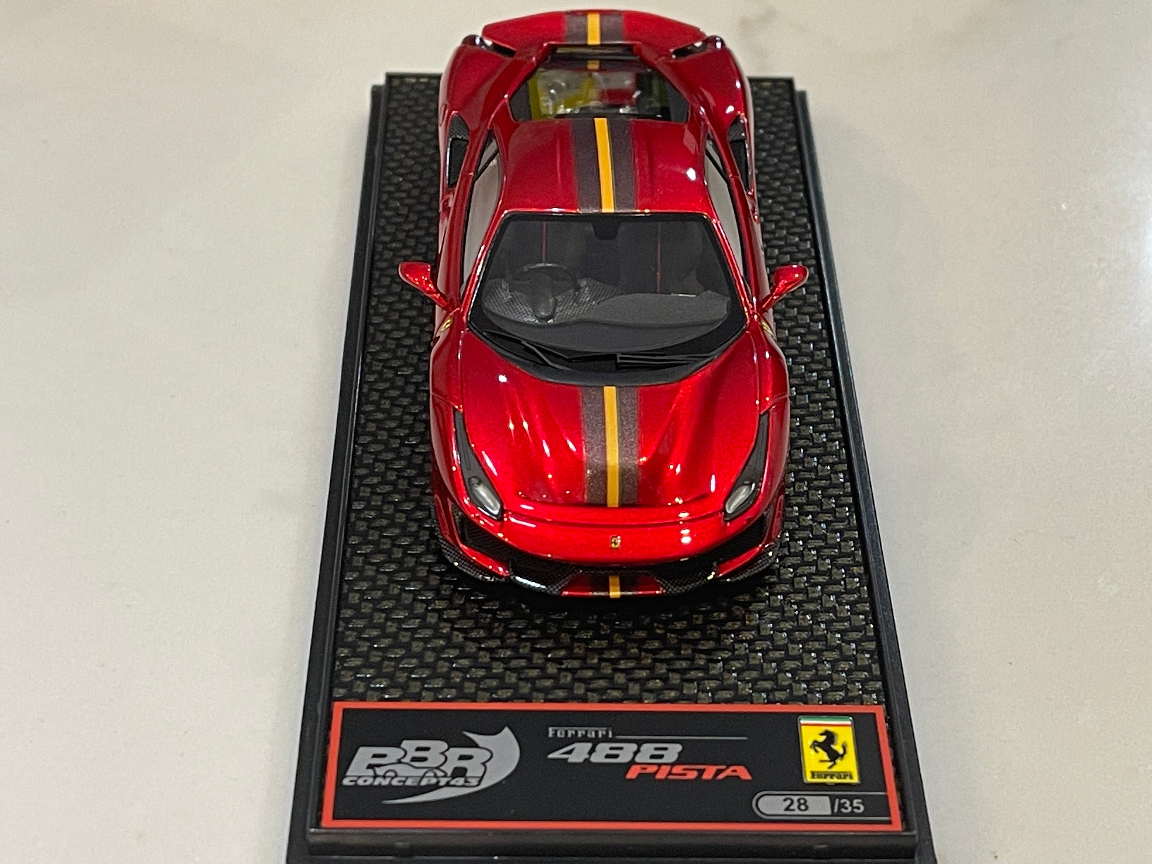 BBR 1/43 Ferrari 488 Pista RHD 2020 Rosso Fuoco CAR76RI-02