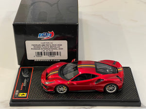 BBR 1/43 Ferrari 488 Pista RHD 2020 Rosso Fuoco CAR76RI-02