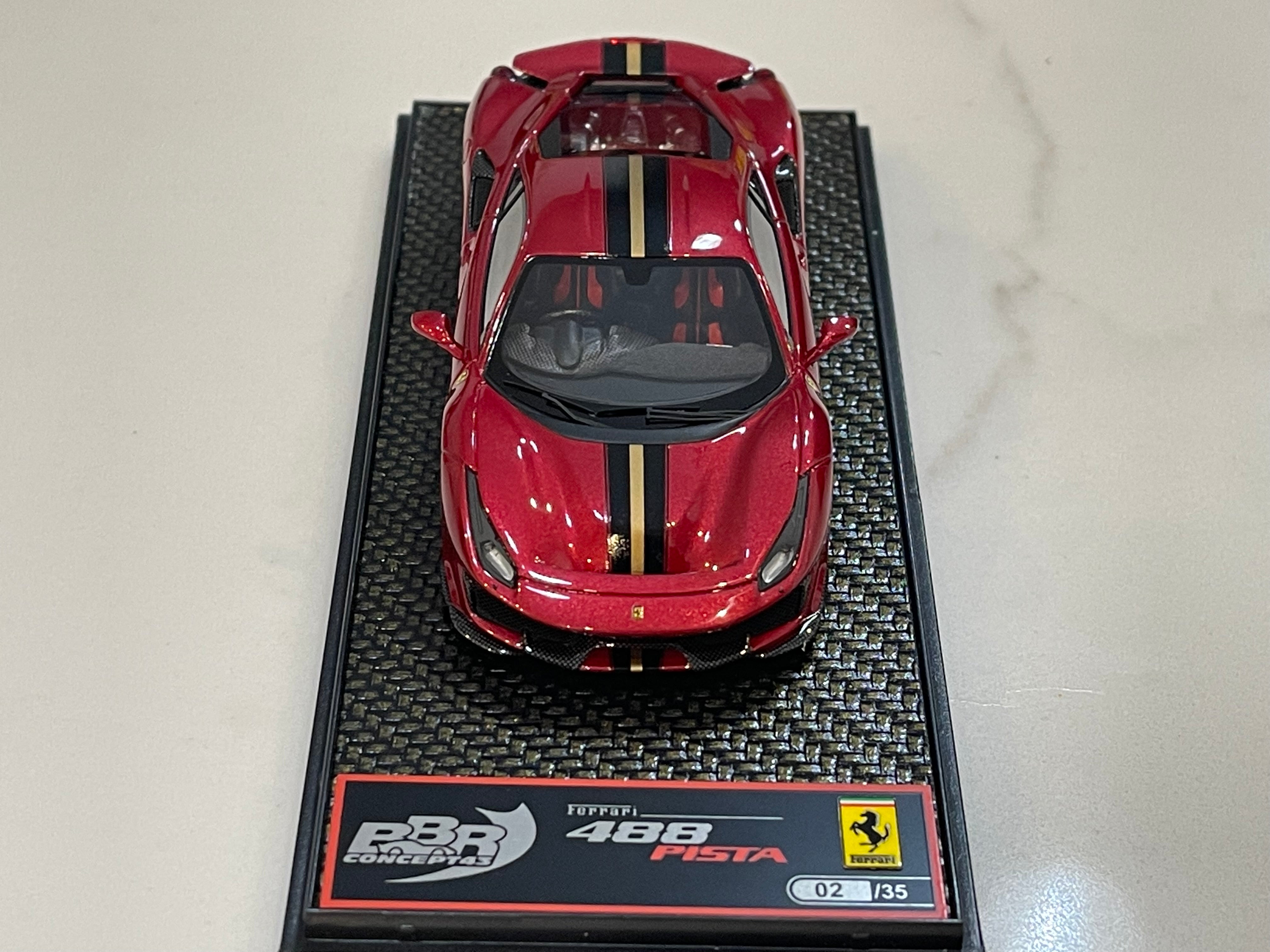 BBR 1/43 Ferrari 488 Pista RHD 2020 Rosso Fiorano CAR76RI-03