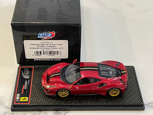 BBR 1/43 Ferrari 488 Pista RHD 2020 Rosso Fiorano CAR76RI-03