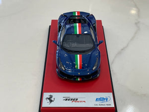 BBR 1/43 Ferrari 488 Pista RHD 2019 Blue TDF CAR76RI-05LB