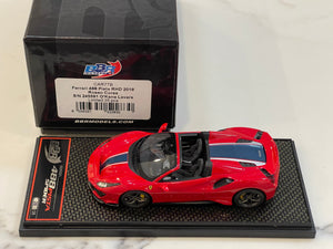 BBR 1/43 Ferrari 488 Pista Spider RHD 2019 Rosso Corsa CAR77B