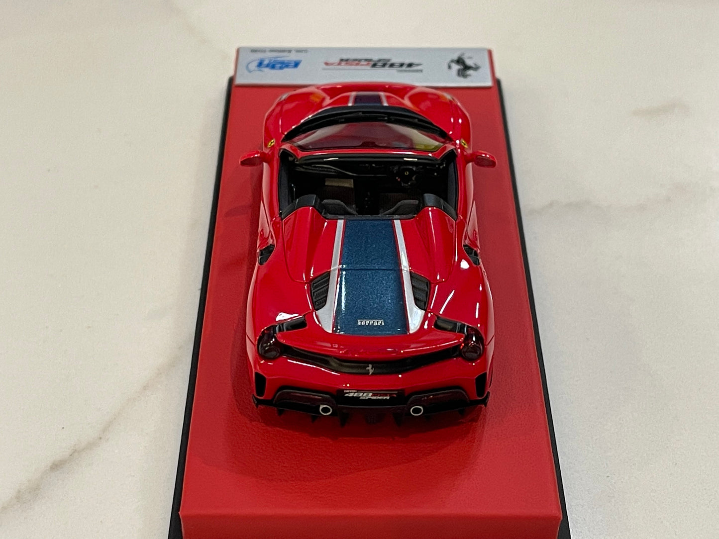 BBR 1/43 Ferrari 488 Pista Spider RHD 2019 Rosso Corsa CAR77BLB