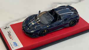 BBR 1/43 Ferrari 488 Pista Spider RHD 2020 Blu Pozzi CAR77CLB