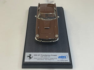 BBR 1/43 Ferrari 250 GT Pininfarina Coupe 1625GT 1959 Brown CAR96A