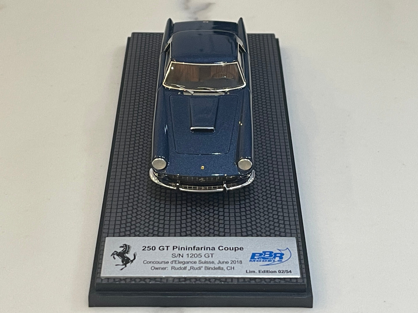 BBR 1/43 Ferrari 250 GT Pininfarina Coupe 1205GT 1959 Dark Blue CAR96B
