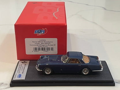 BBR 1/43 Ferrari 250 GT Pininfarina Coupe 1205GT 1959 Dark Blue CAR96B