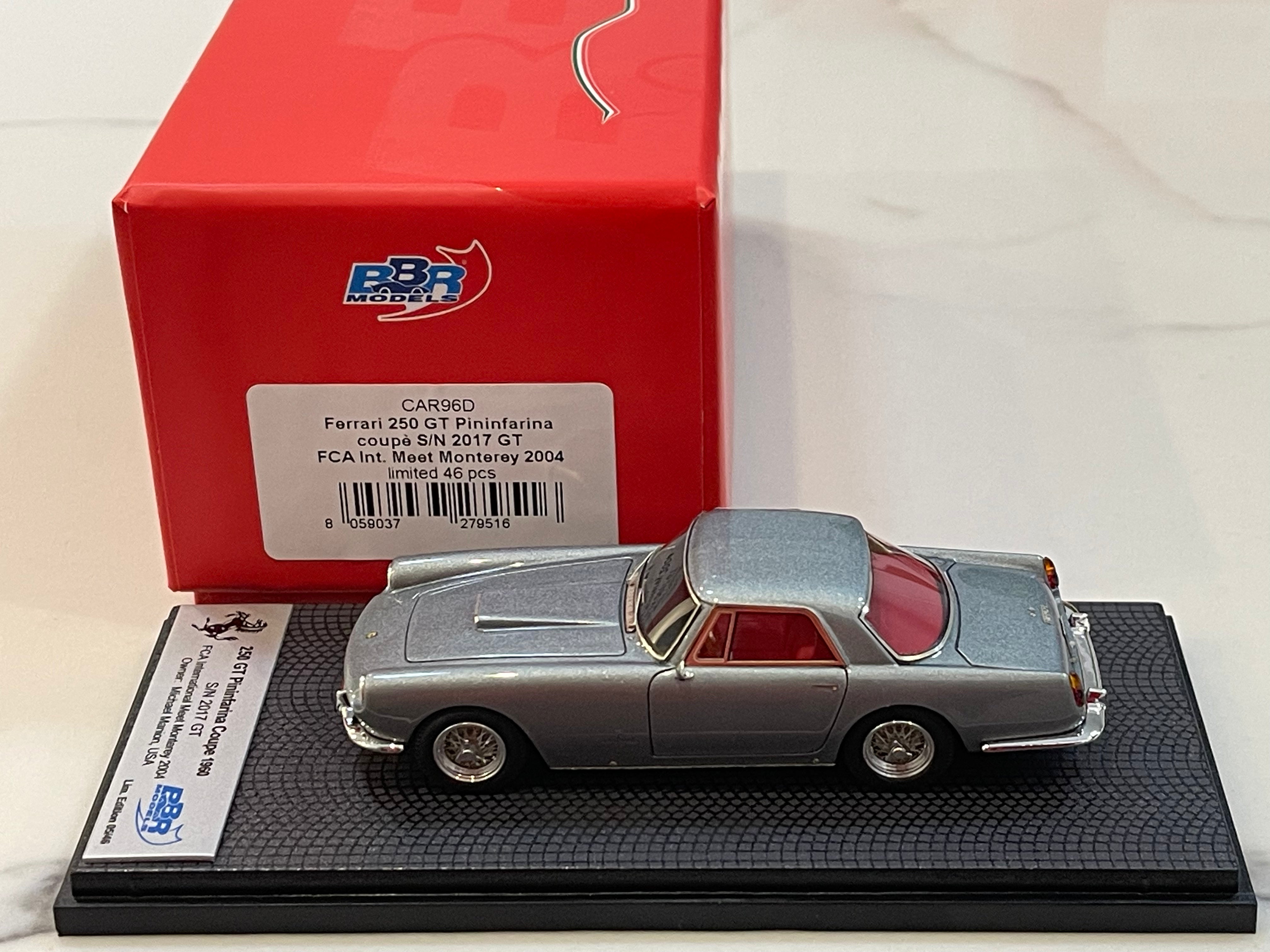 BBR 1/43 Ferrari 250 GT Pininfarina Coupe 2017GT 1959 Met. Grey CAR96D