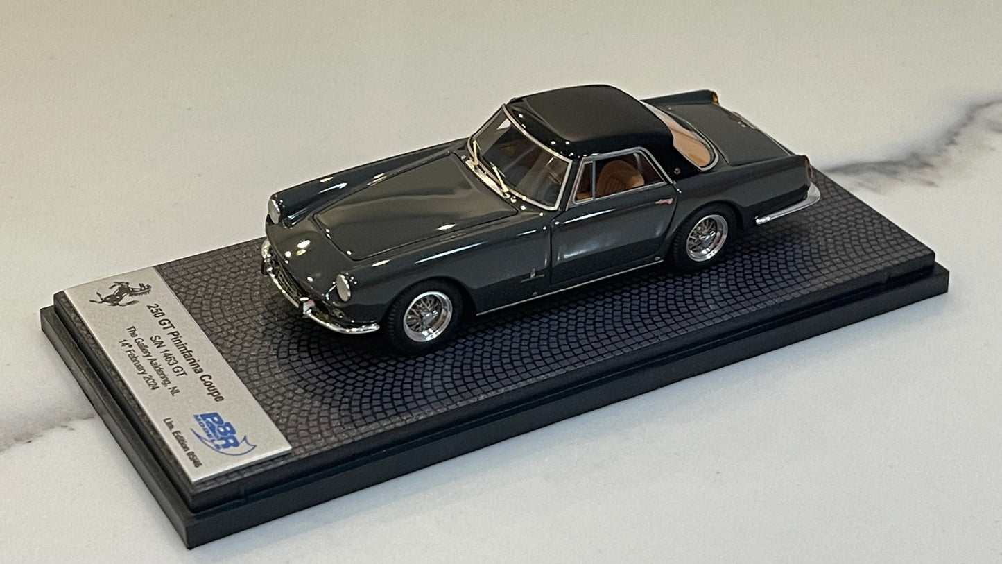 BBR 1/43 Ferrari 250 GT Pininfarina Coupe 1463GT 1960 Dark Grey/Black CAR97A